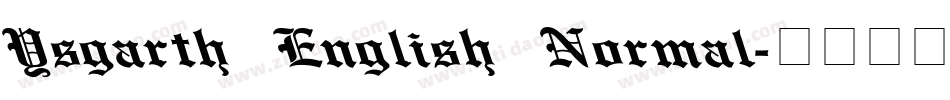 Ysgarth English Normal字体转换